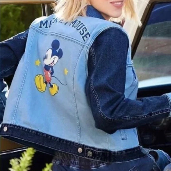 Disney Jackets & Blazers - NWT Disney By Her Universe Mickey Mouse Denim Jacket SZ-2X